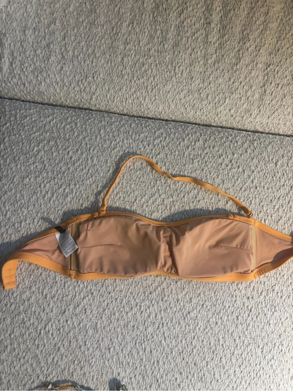 NWT J. Crew Yellow Bandeau with Floral Tie-Side Bikini Bottoms - Picture 7 of 8